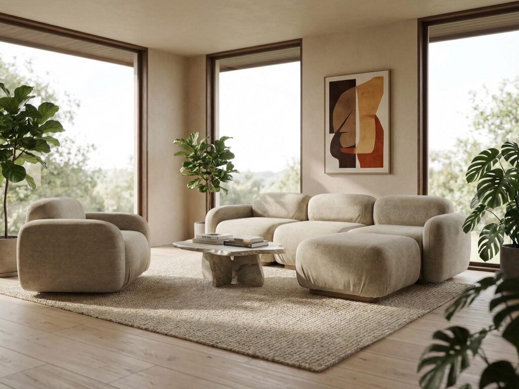 Modular corner sofa Ailani