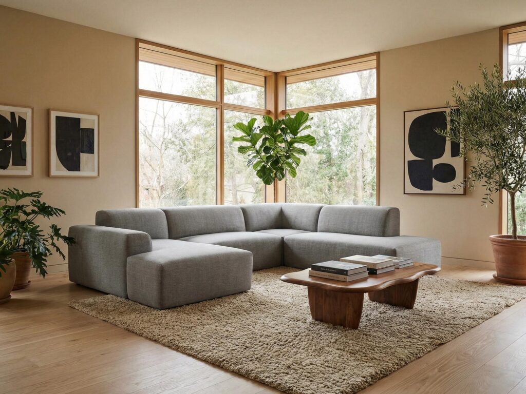 Modular corner sofa Keli - Left - Tilia