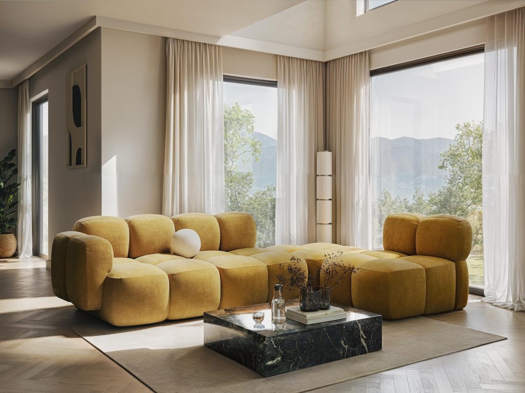 Modular sofa 3-seater Pono - Flow
