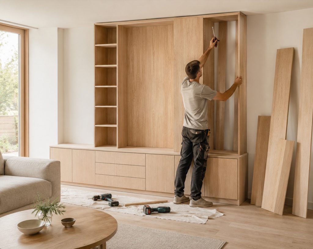 A finished interior handed over after installation