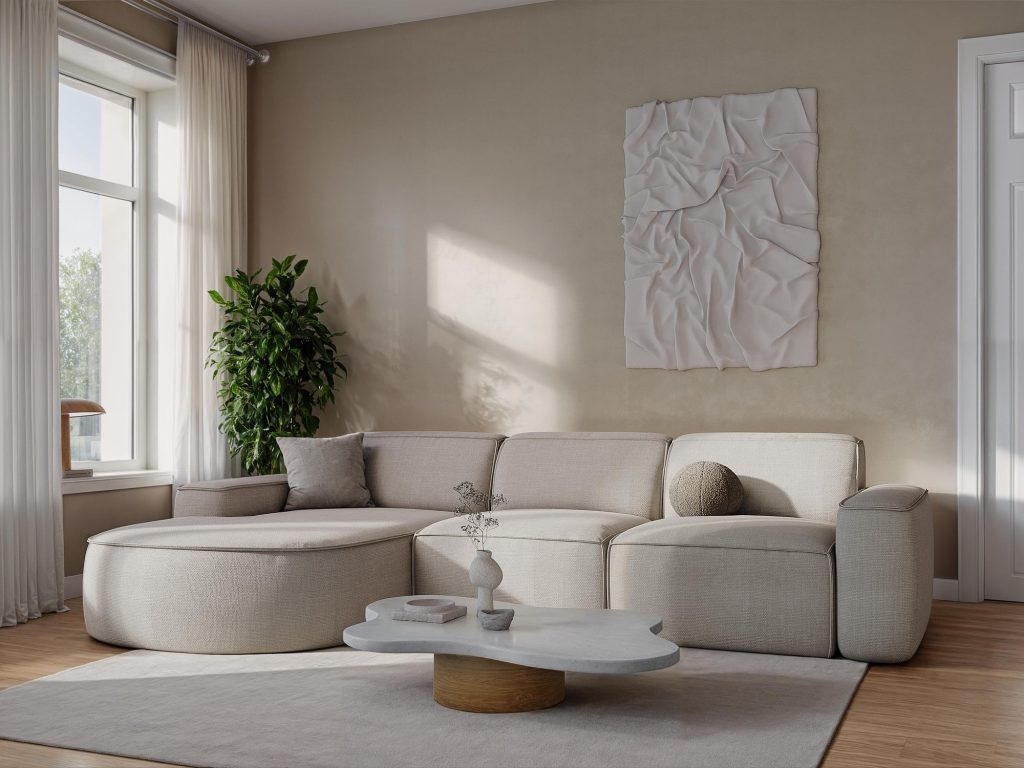 Modular open corner sofa Omao - Left